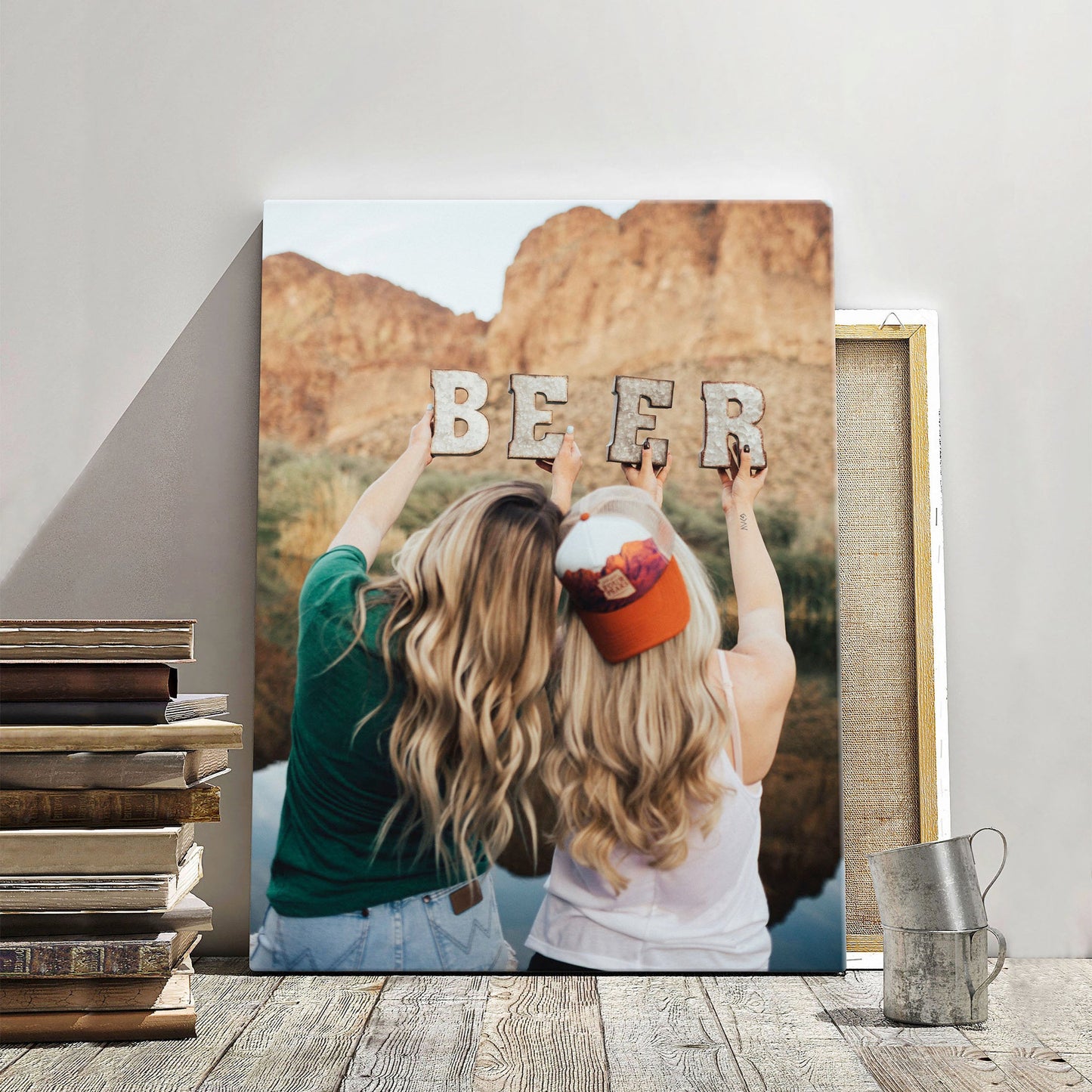 Best Friends Photo on canvas