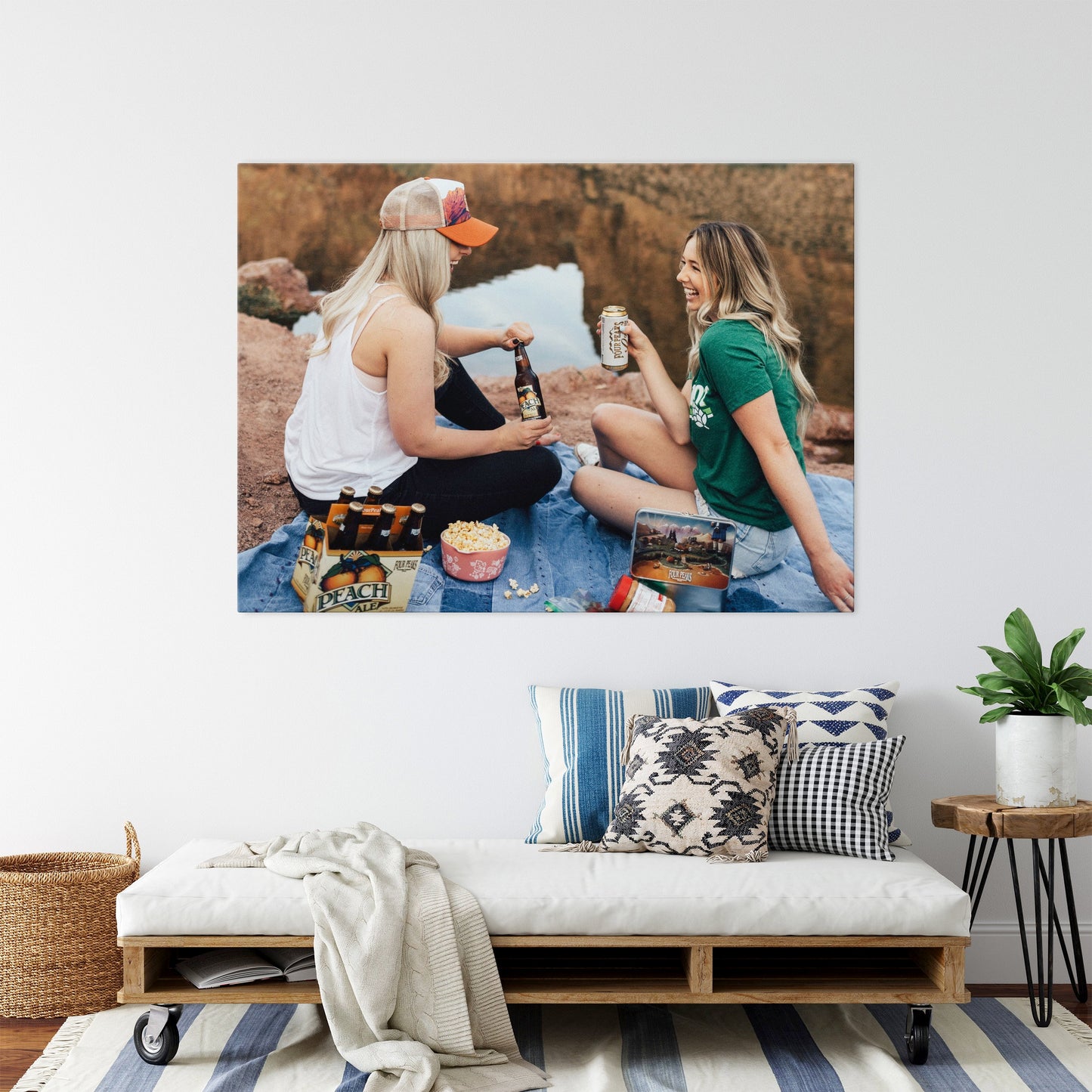 Best Friends Photo on canvas