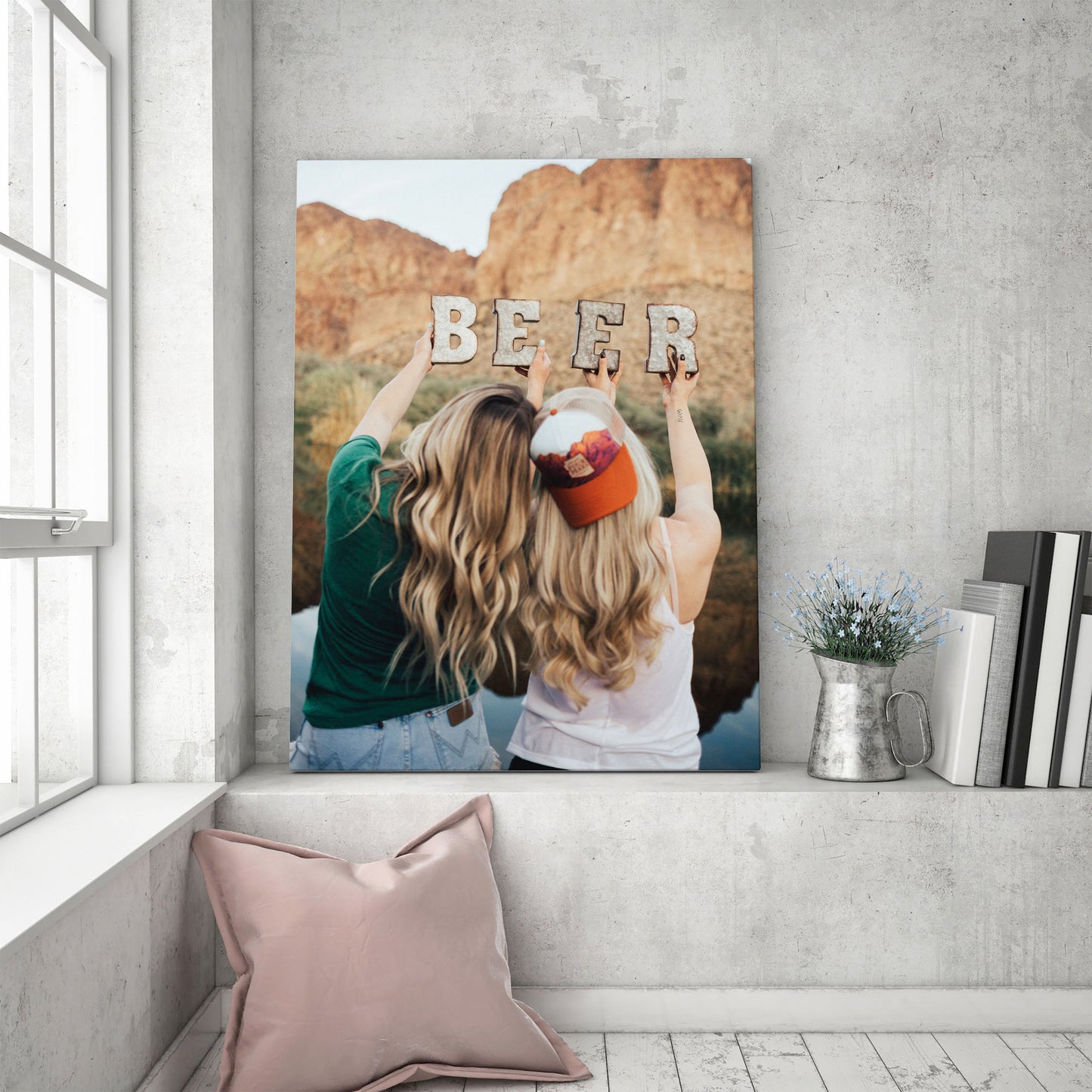 Best Friends Photo on canvas